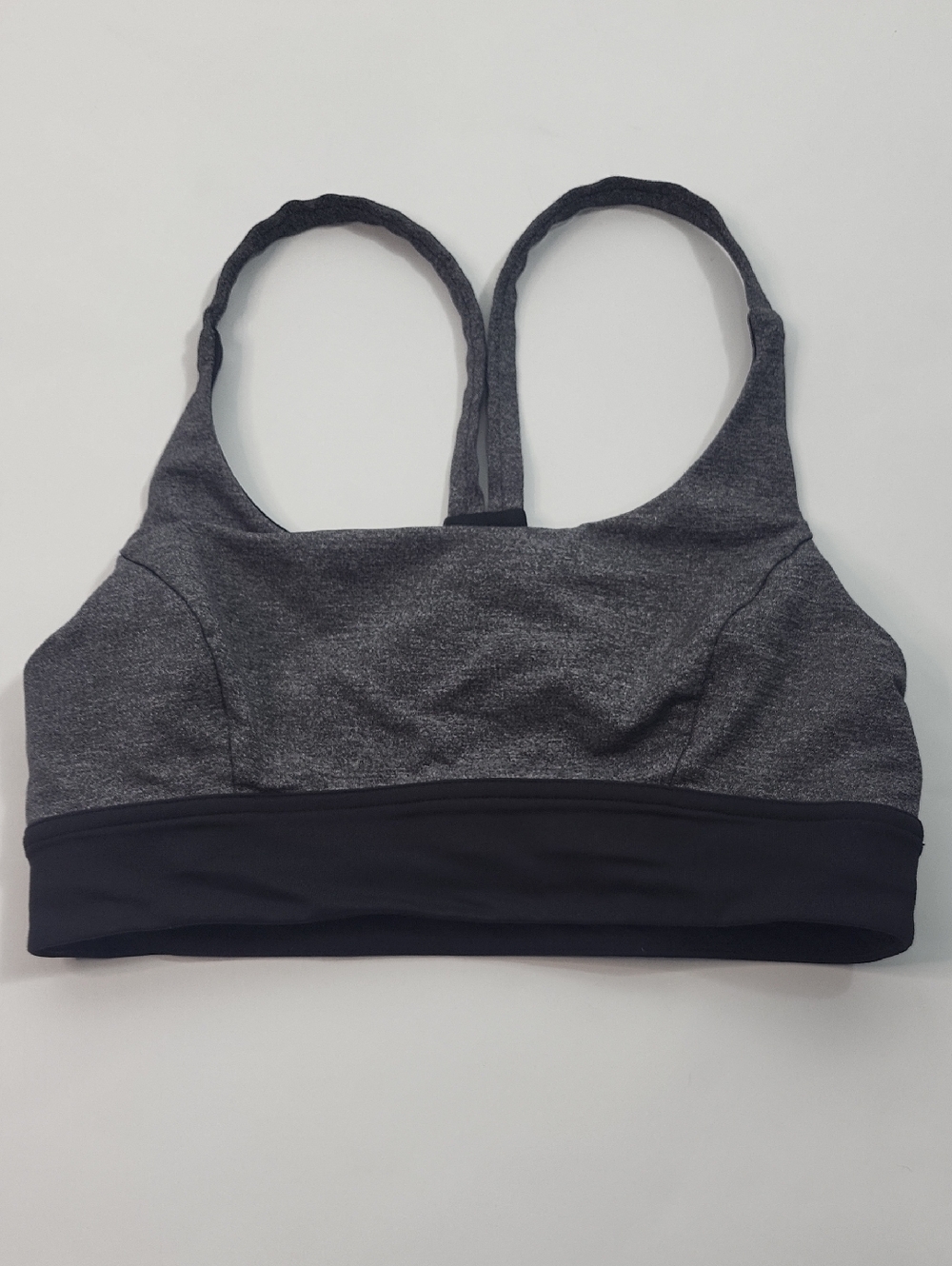 Lululemon Charcoal Gray Racerback Sports Bra Size 6